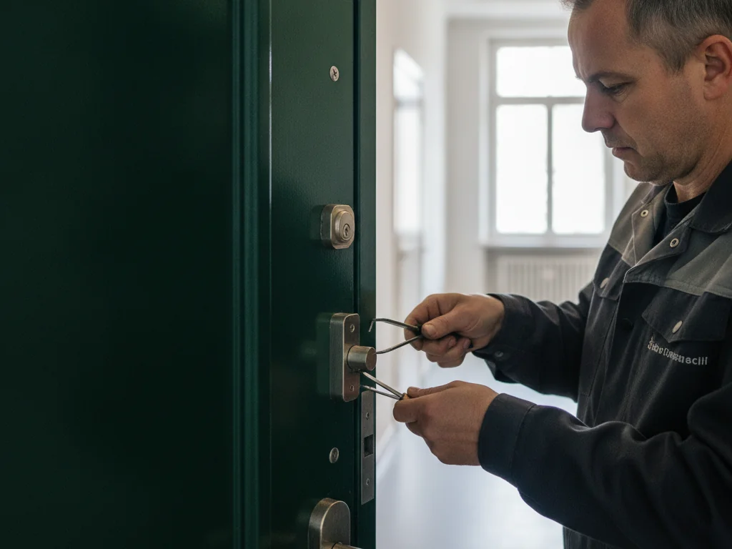 Ouverture de porte verrouillée / blindée